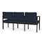 Lesro Lenox 3 Seat Tandem Seating W/ Arms, 65 in W 26 in L 31.5 in H LW3103 - alternate 2